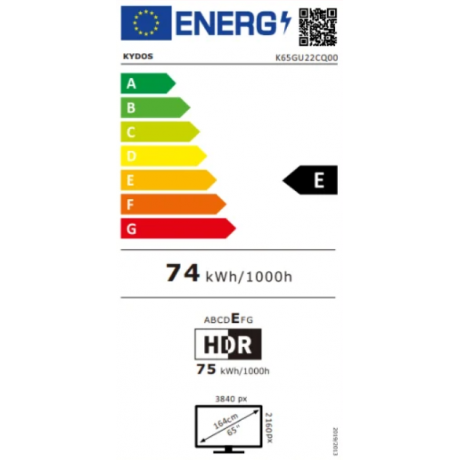 KYDOS K65GU22CQ00 Google QLED UHD 65" Τηλεόραση KYDOS K65GU22CQ00 Google QLED UHD 65" Τηλεόραση